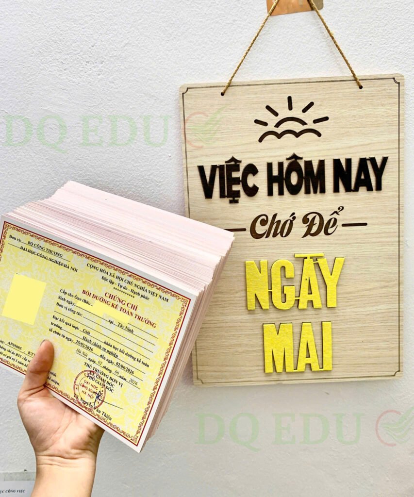 Chứng chỉ - Chứng chỉ Kế toán trưởng đơn vị hành chính sự nghiệp