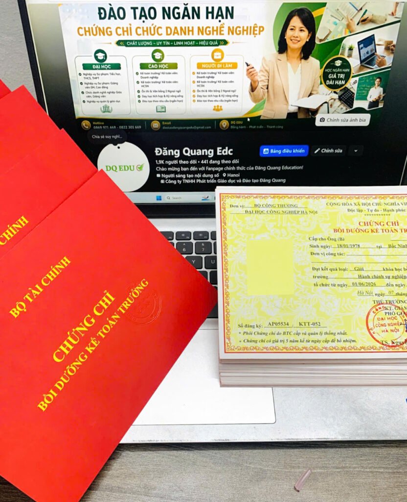 Chứng chỉ - Chứng chỉ Kế toán trưởng đơn vị hành chính sự nghiệp