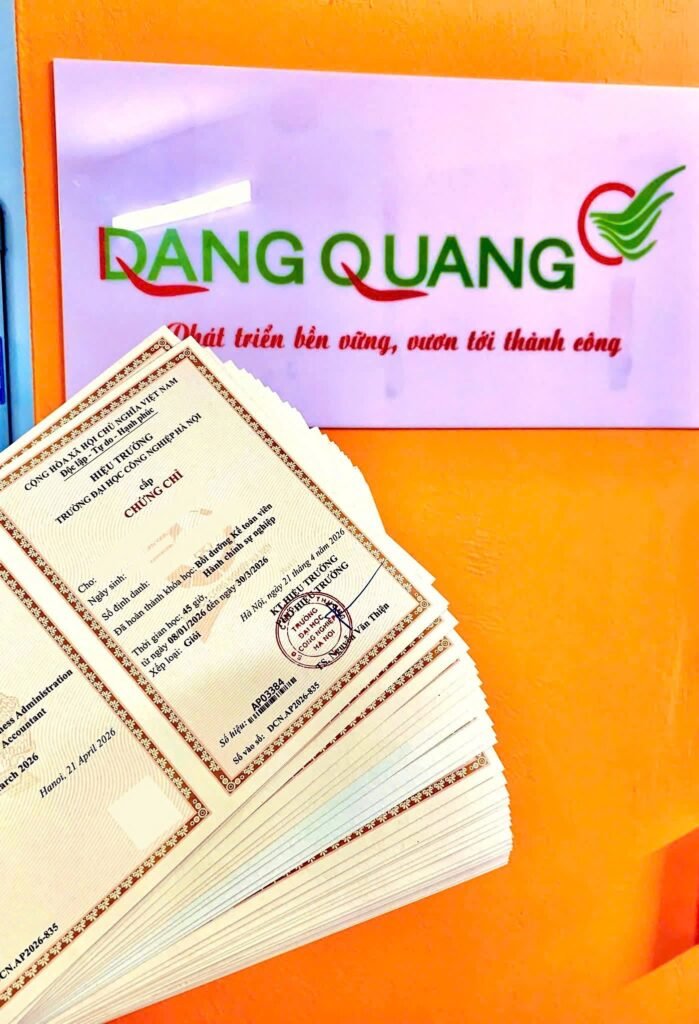 Chứng chỉ - Chứng chỉ Kế toán viên Hành chính sự nghiệp