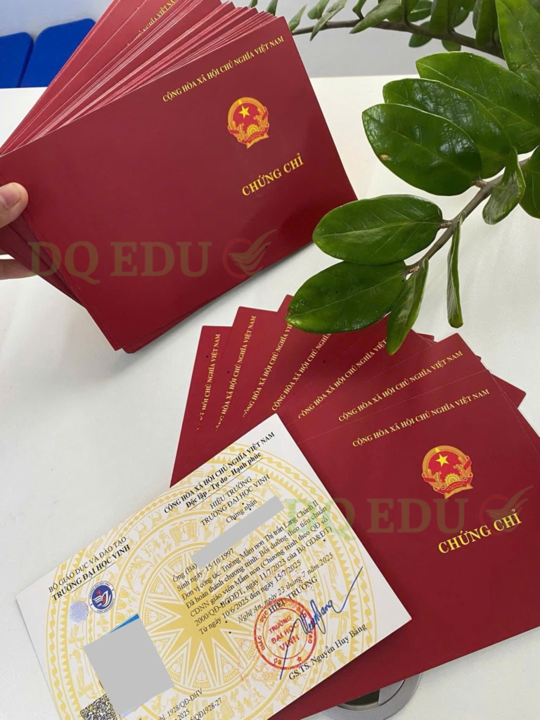 Chứng chỉ - Chứng chỉ bồi dưỡng theo tiêu chuẩn chức danh nghề nghiệp giáo viên