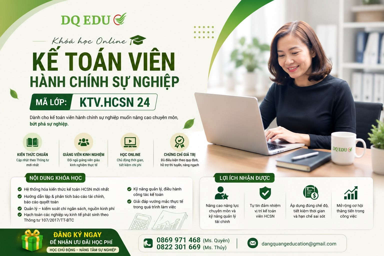 DQ EDU khai giảng lớp Kế toán trưởng doanh nghiệp khóa mới